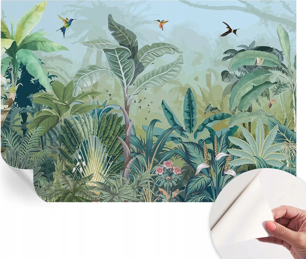 Öntapadós tapéta 3D fali furnér Trópusi természet 152x104 cm