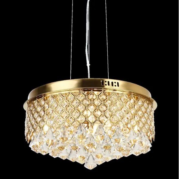 Csillár zsinóron AMAPOLI 7xG9/28W/230V átm. 45 cm arany