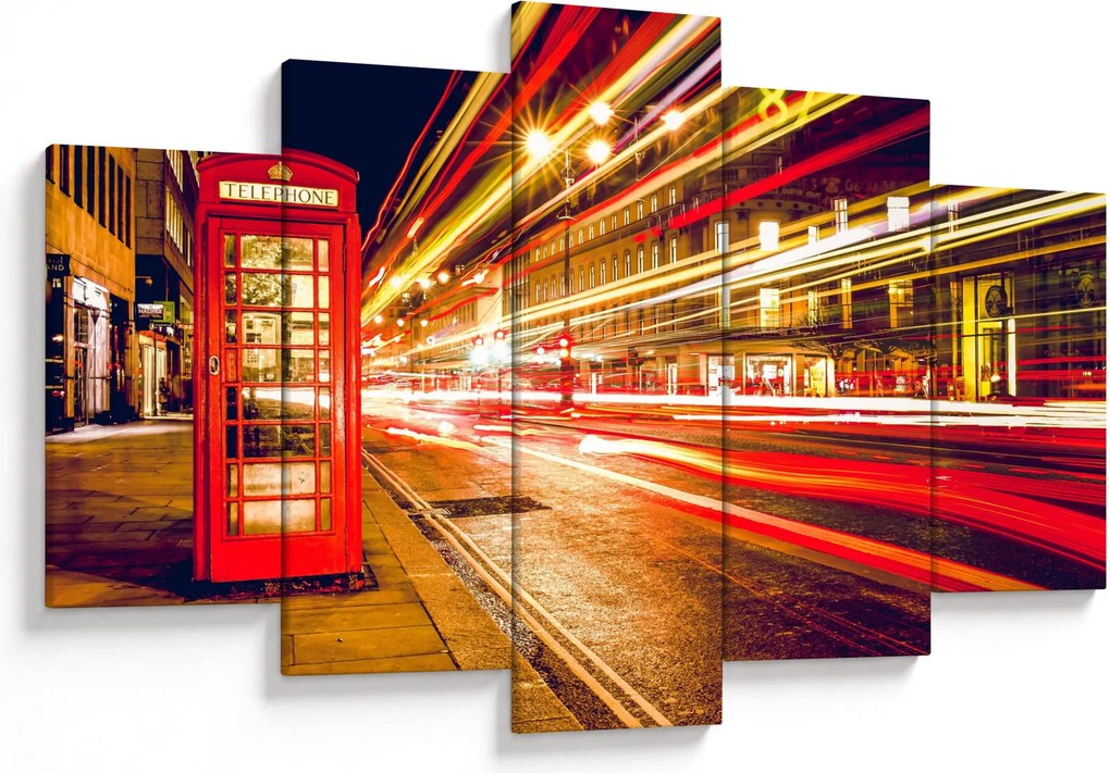 Piros londoni telefonfülke képe (150x105 cm)