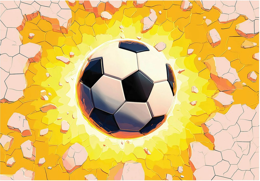 Fotótapéta Gyerekeknek Fiú Labda 3D Tapéta Gyerekszoba 400x280