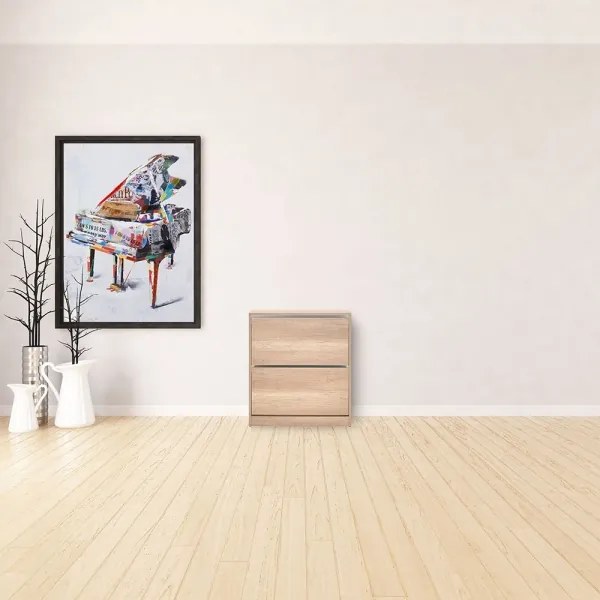 Cipősszekrény 84x73 cm barna