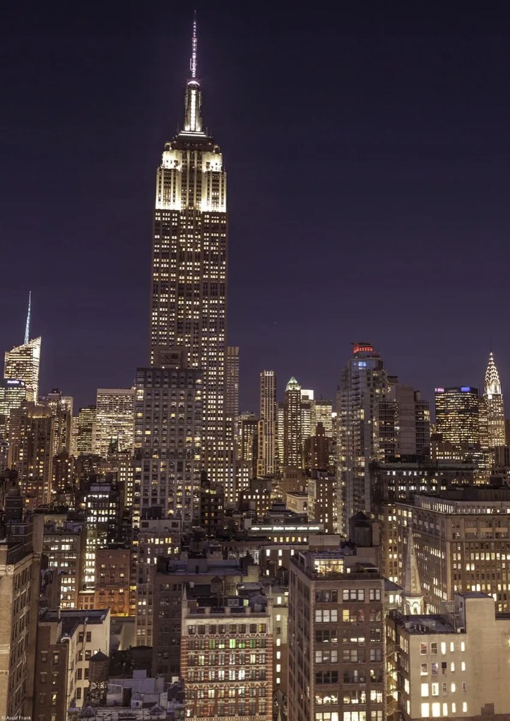 29,7x42 cm-es New York-i manhattani poszter, Empire State Building, Assaf