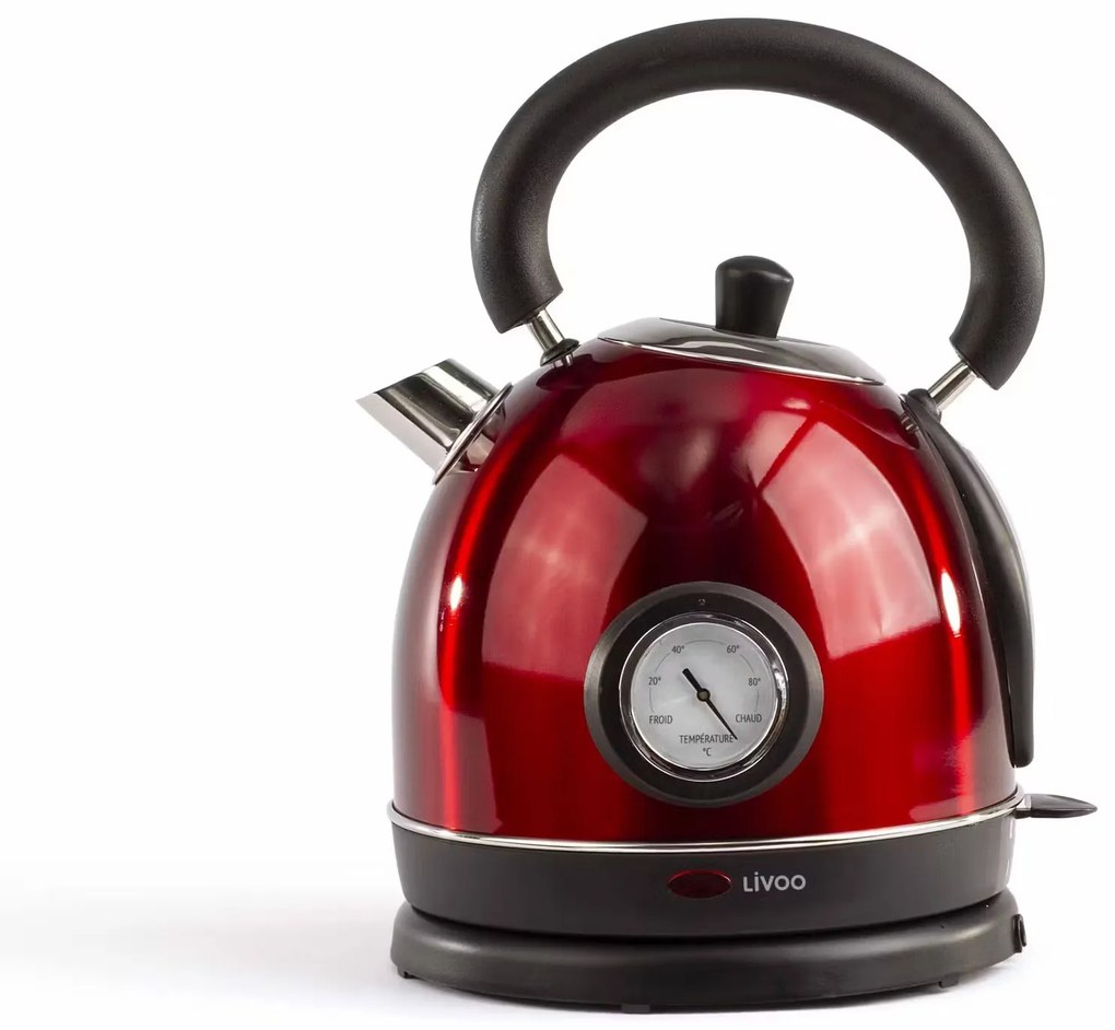 Piros retro vízforraló