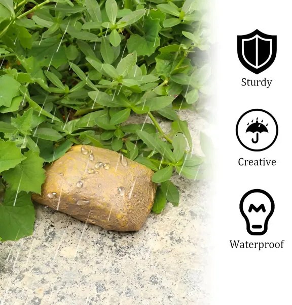 Home & Marker Kültéri titkos kulcstároló kő formájában