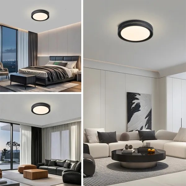 Brilagi - LED dimmelhető mennyezeti lámpa KREON LED/54W/230V 3000-6000K fekete átm. 38 cm +távirányító