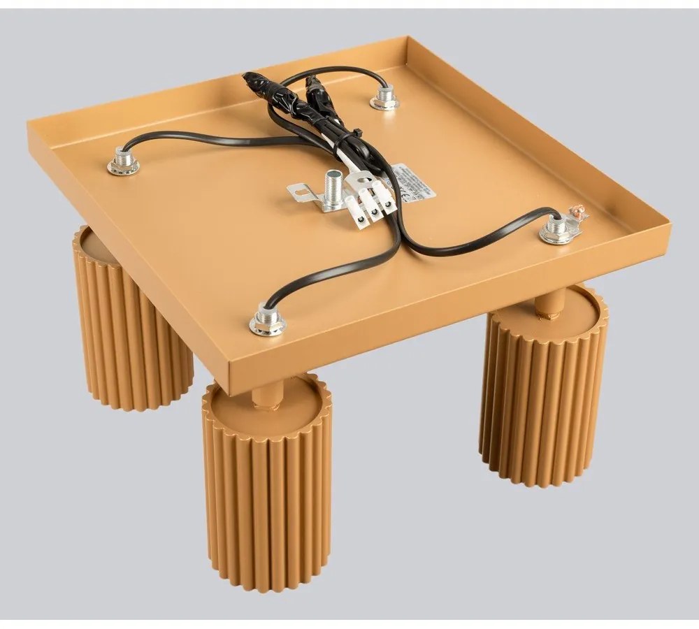 Aranyszínű spotlámpa 25x25 cm Gleam – Sollux