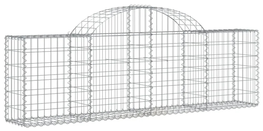 20 db íves horganyzott vas gabion kosár 200x30x60/80 cm