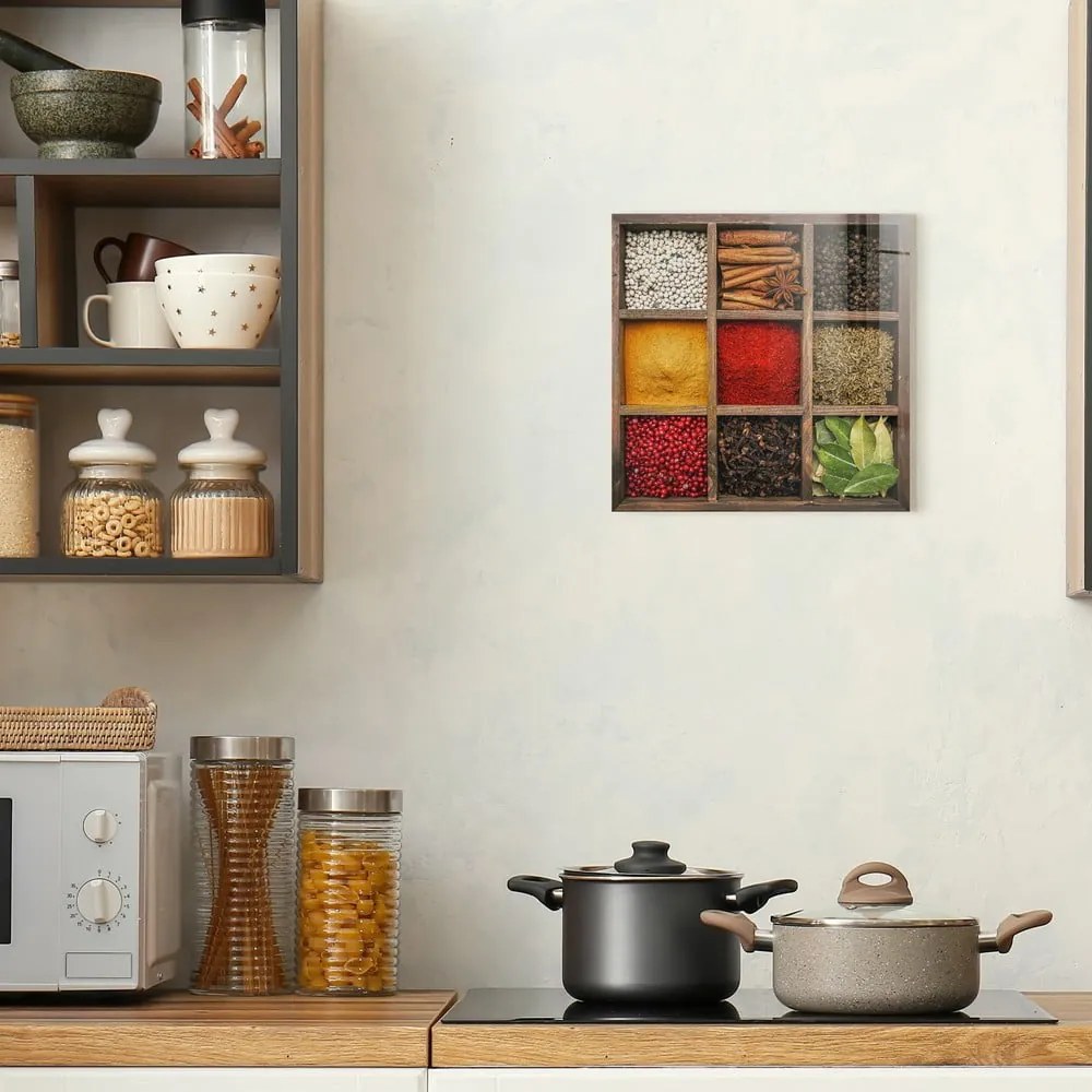 Üveg kép 30x30 cm Spices Box – Styler