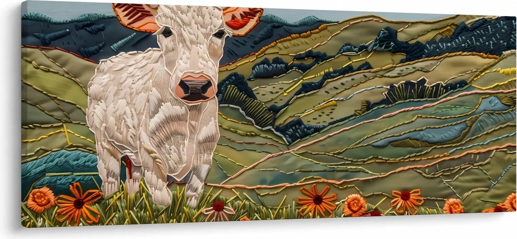 Kép - Kötött motívum utánzata (120x50 cm)