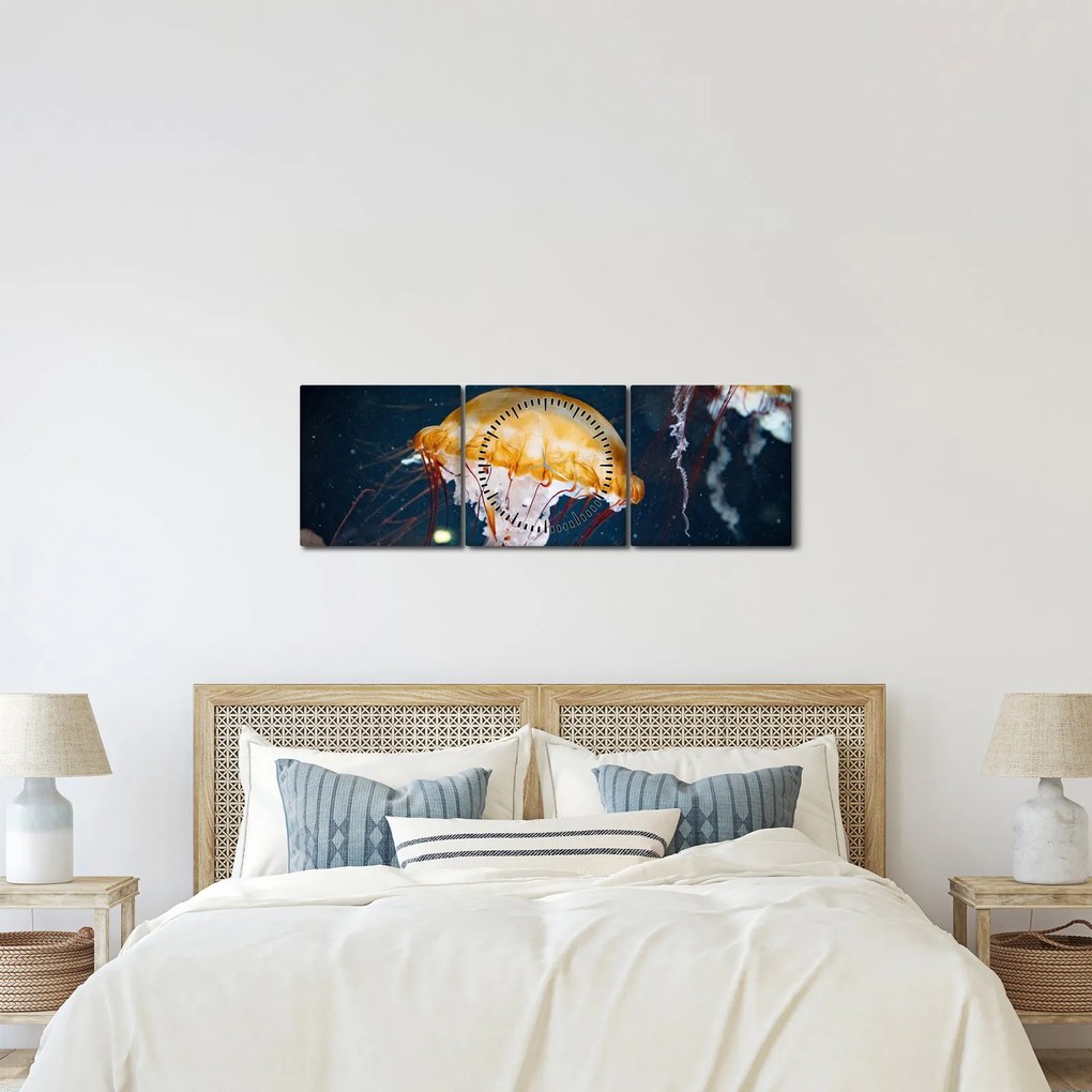 Medúza képe (órával) (90x30 cm)