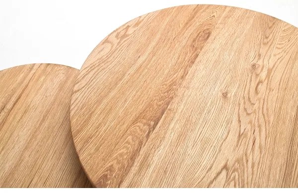 VEYLOR dohányzóasztal 2 darabos szett – tölgy