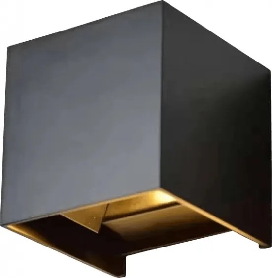 Kerti Homlokzati Lámpatest Led Fali Lámpa 7W 360lm IP65 230V Antracit Ecolight