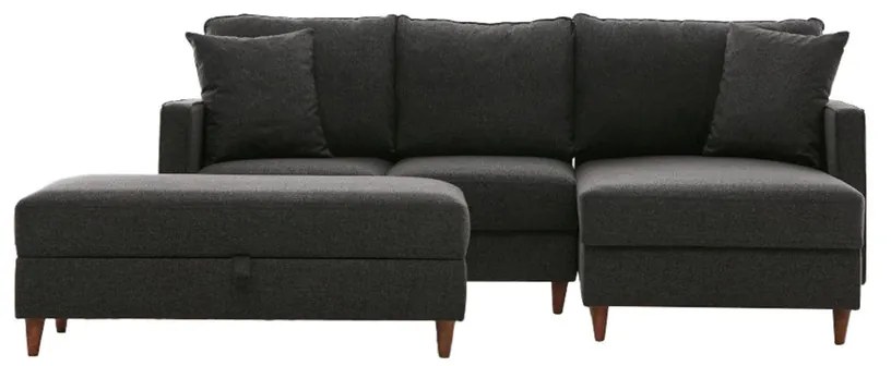 Eva Right Anthracite kinyitható kanapé