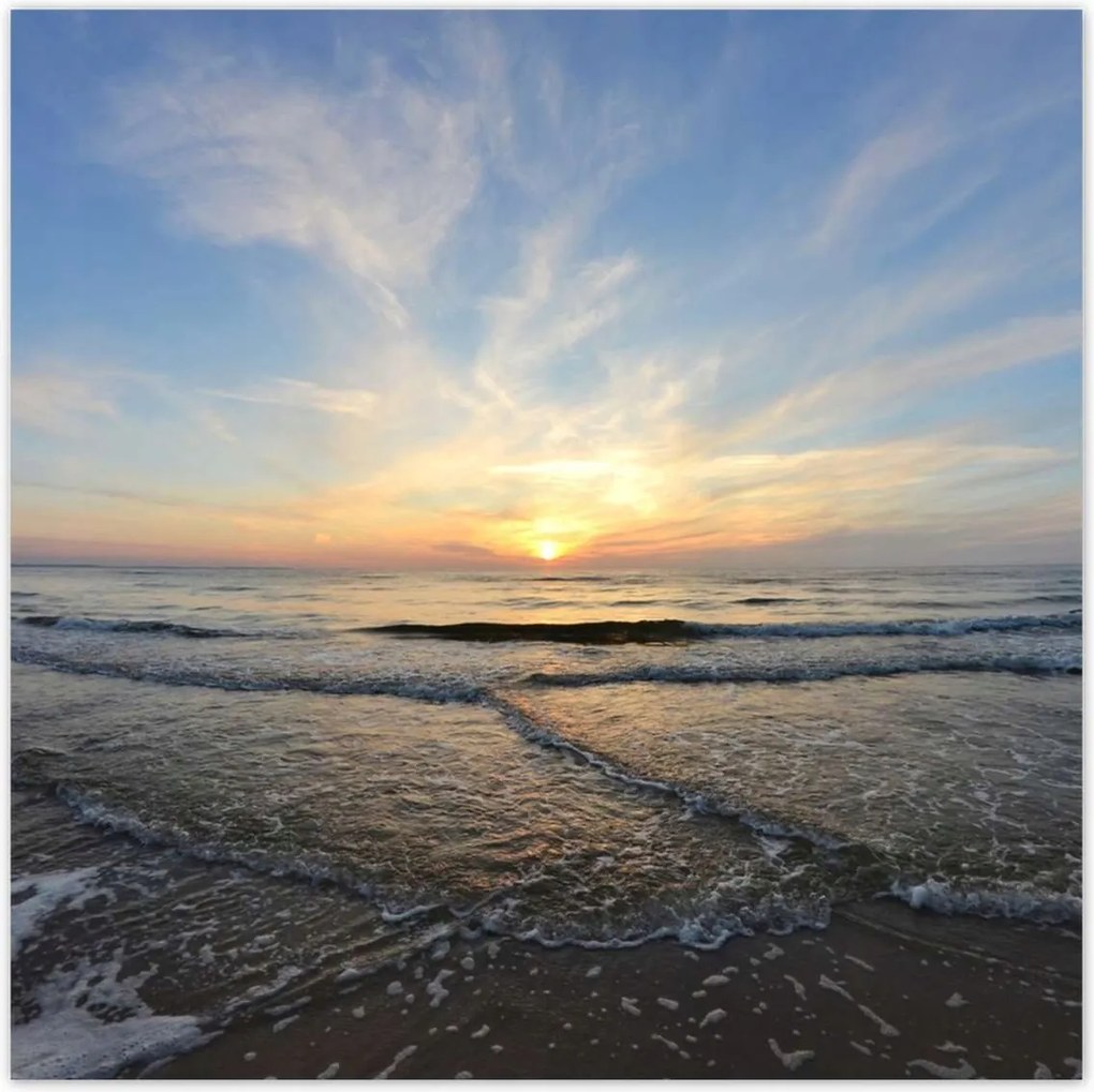 Poszterek 140x140 Naplemente a tengerparton