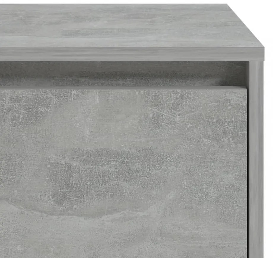 betonszürke szerelt fa éjjeliszekrény 45x34x44,5 cm