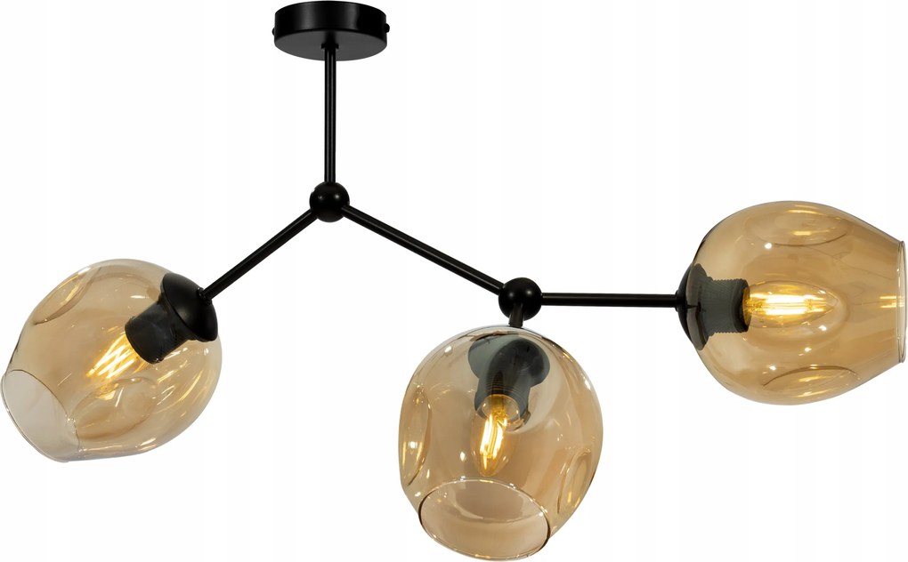 Mennyezeti Lámpa Lógó Csillár Hármas Üveg Asztal Felett Sziget Elegáns