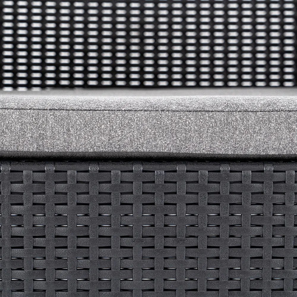 Claire VII 5 személyes sarokgarnitúra párnatartós asztallal