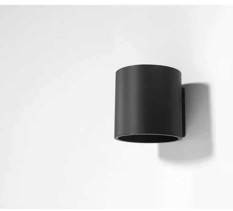 Roda fekete falilámpa - Sollux