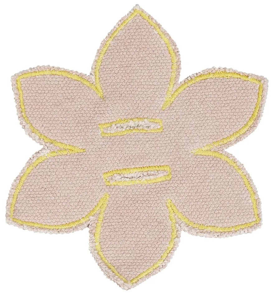 Krémszínű pamut gyerek játszószőnyeg 120x160 cm Wildflowers – Lorena Canals