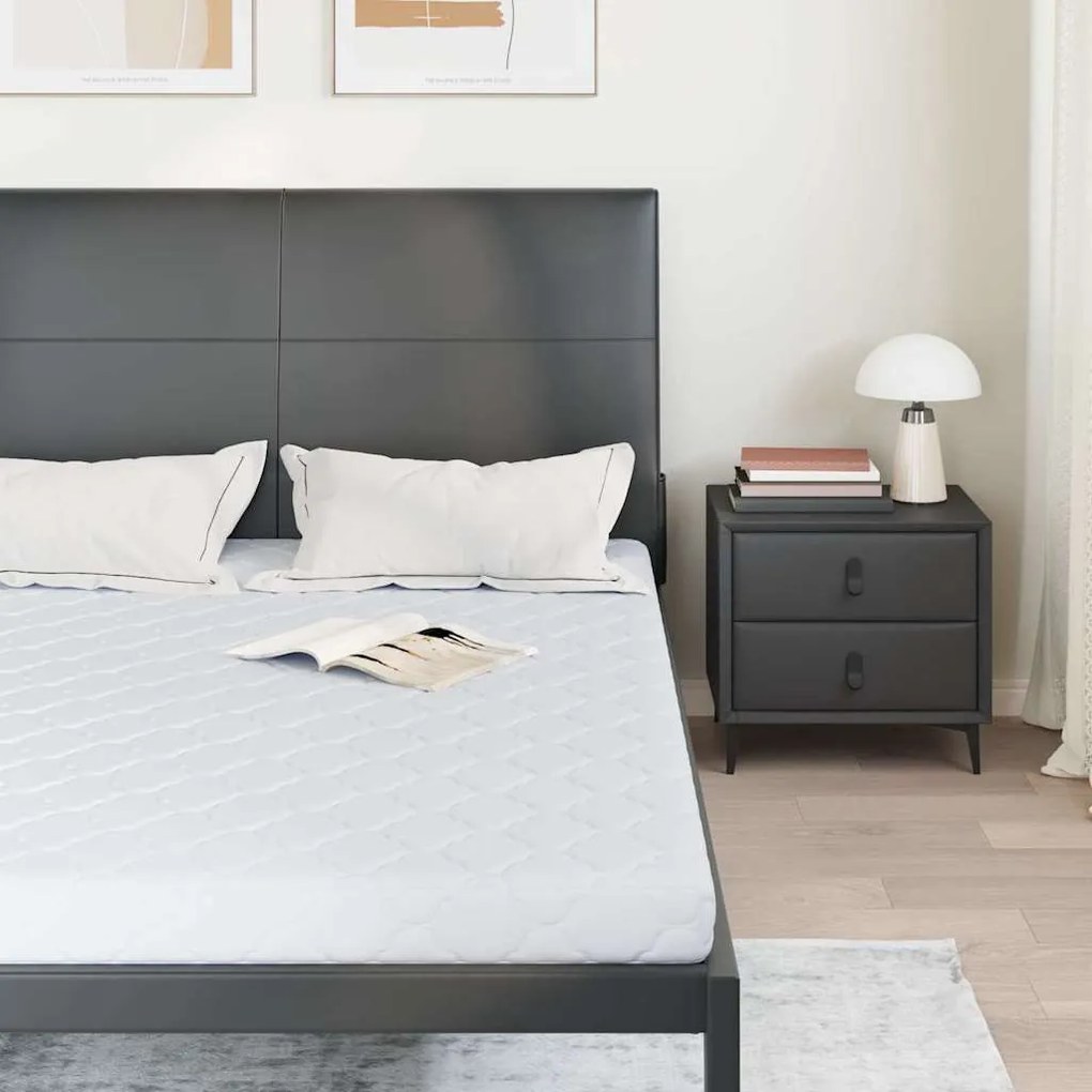 Matrac Kókuszréteggel Fehér 200 x 140 cm PU hab