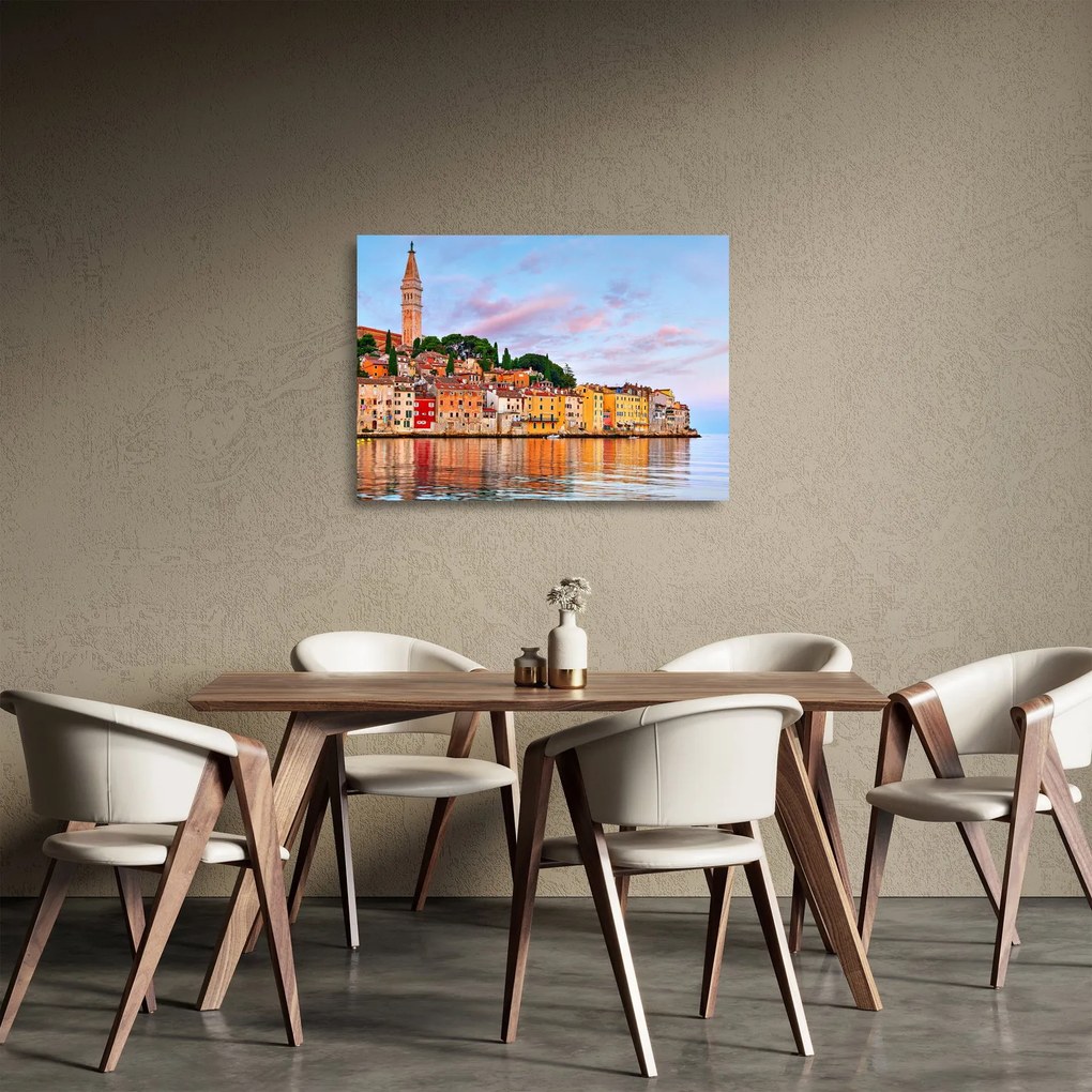 Üveg kép - Rovinj, Horvátország (70x50 cm)