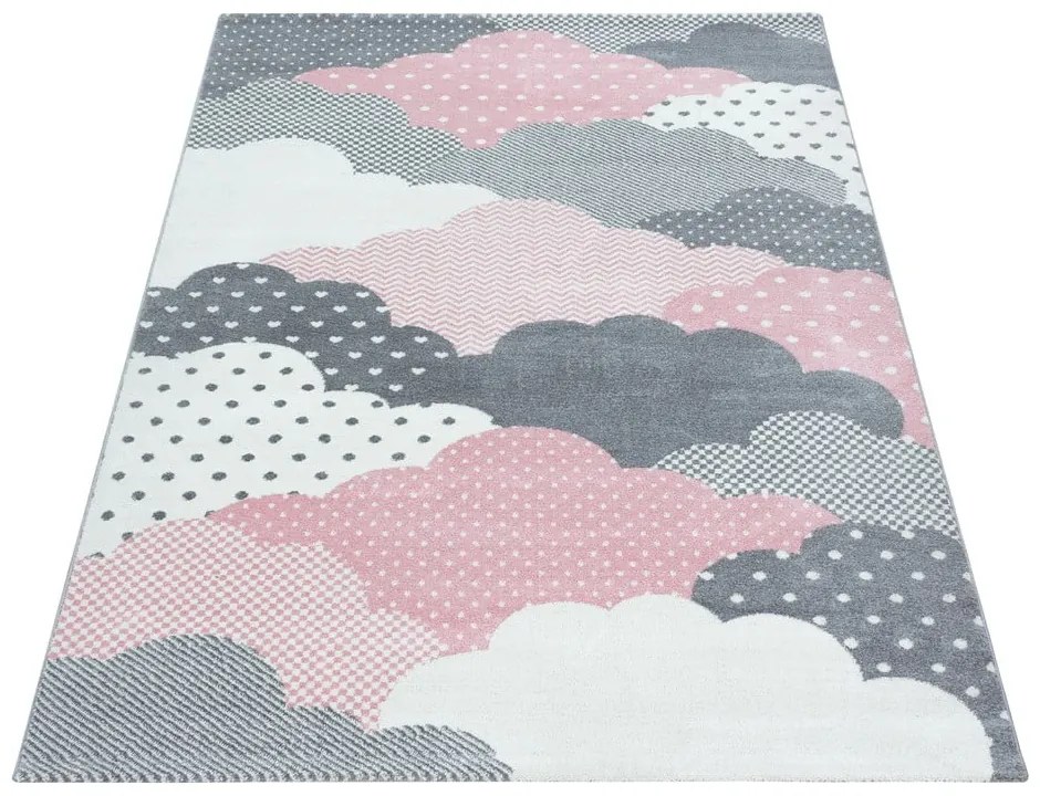 Rózsaszín-szürke gyerek szőnyeg 120x170 cm Bambi – Ayyildiz Carpets
