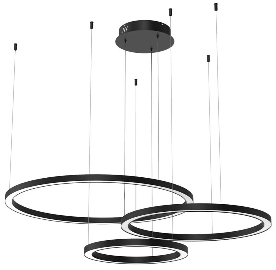 MILAGRO ML8789 GALAXIA Modern Led Függesztett Lámpa Fekete LED IP20
