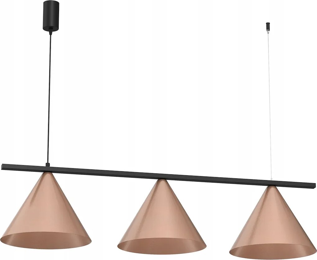 Függőlámpa Capital Fekete-réz 3XGX53