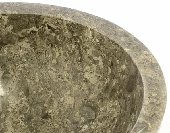 DIVERO Mosdókagyló természetes kőből