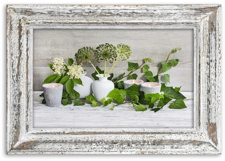 Gario Vászonkép Csendélet shabby chic stílusban Méret: 100 x 70 cm