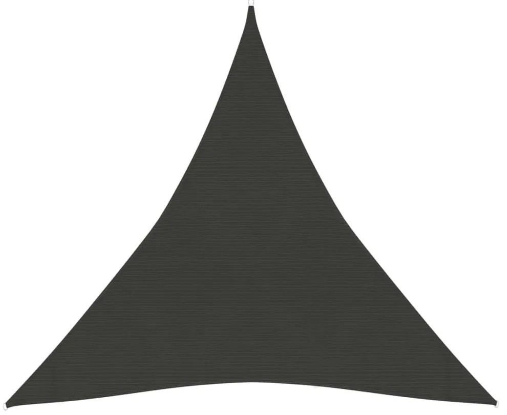 antracitszürke HDPE napvitorla 160 g/m² 4 x 4 x 4 m