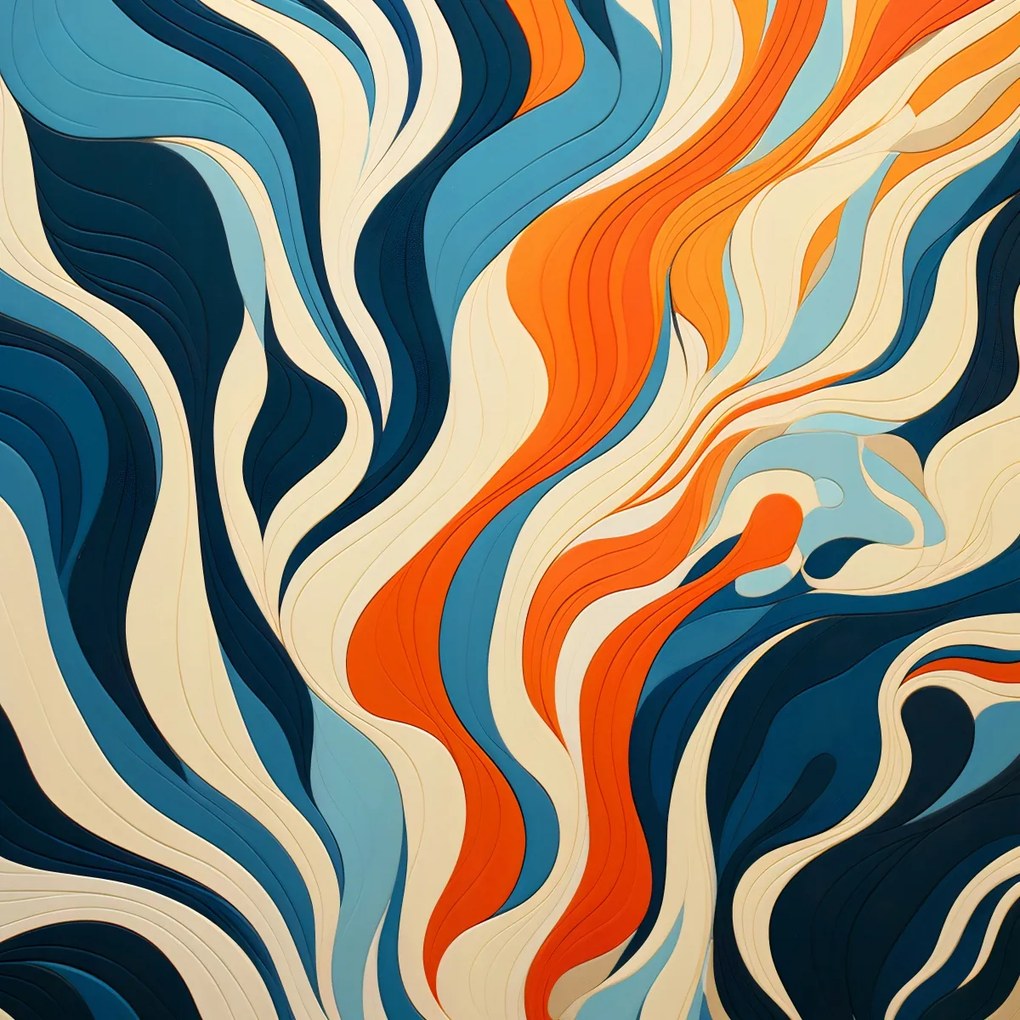 Poszter 40x40cm Óceán hullámai