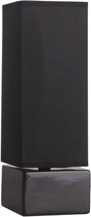 Lámpa Kerámia éjjeli asztali lámpa lámpabúra 2930 fekete