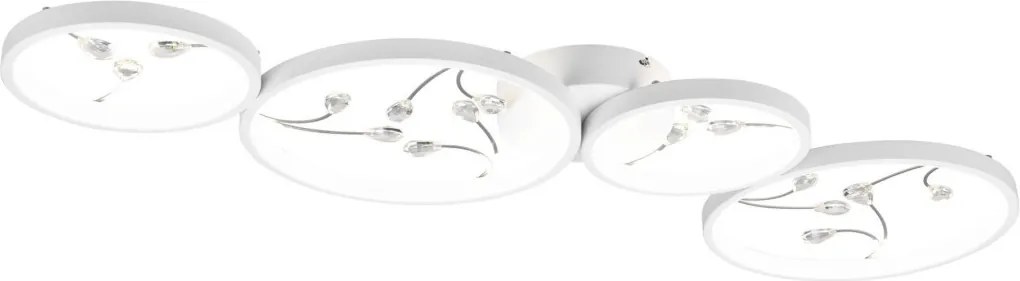 TRIO 642110431 GROOVY Modern LED Mennyezeti Lámpa Fehér LED IP20