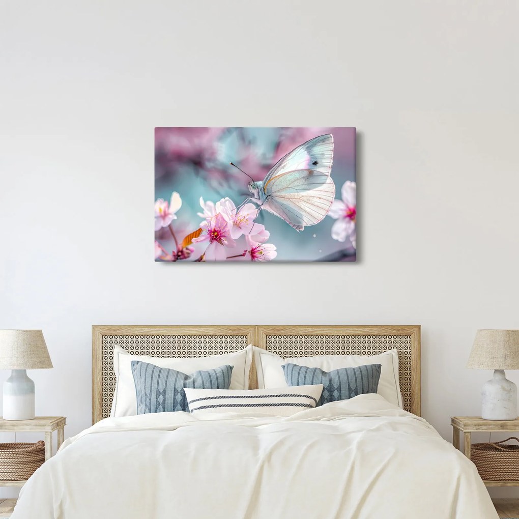 Kép - Pillangó a cseresznyefán (90x60 cm)