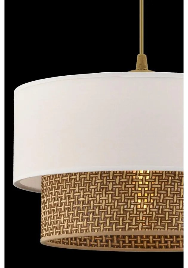 Függőlámpa, Echo - Beige, Fehér