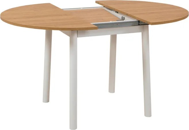Oliver étkezőasztal, tölgy-fehér, 100 cm
