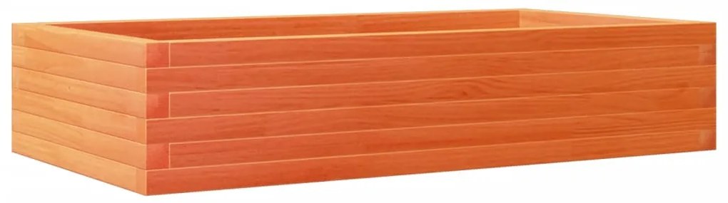 viaszbarna tömör fenyőfa kerti virágláda 110x60x23 cm