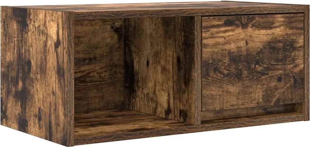 vidaXL füstös tölgy színű szerelt fa TV-szekrény 60x31x25,5 cm