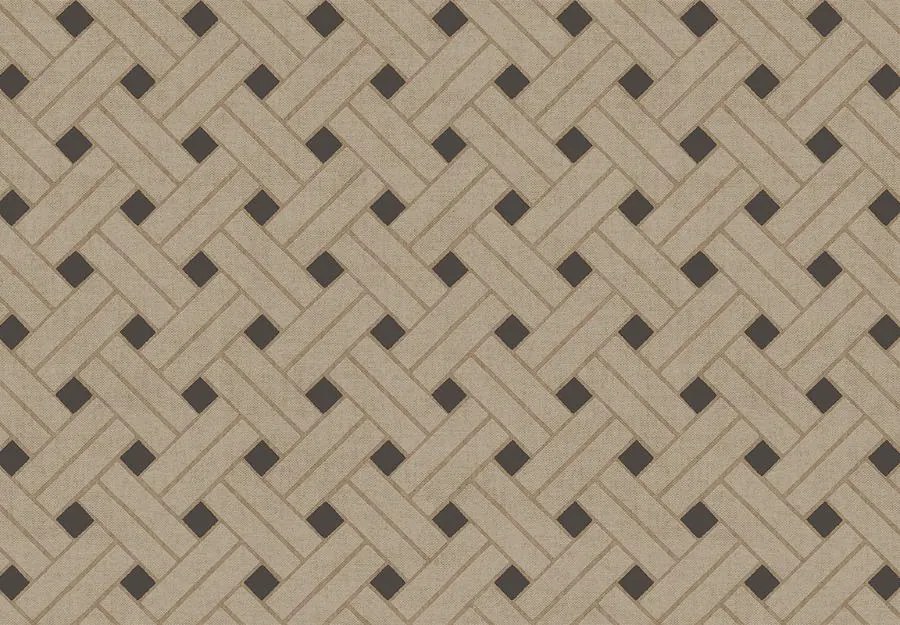 Parato Cristiana Masi Vitalis Elan barna-fekete geometrikus vlies tapéta – 32427