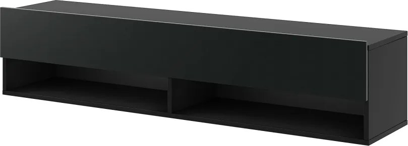 DERBY TV állvány 140 1 ajtós, fekete/fekete matt