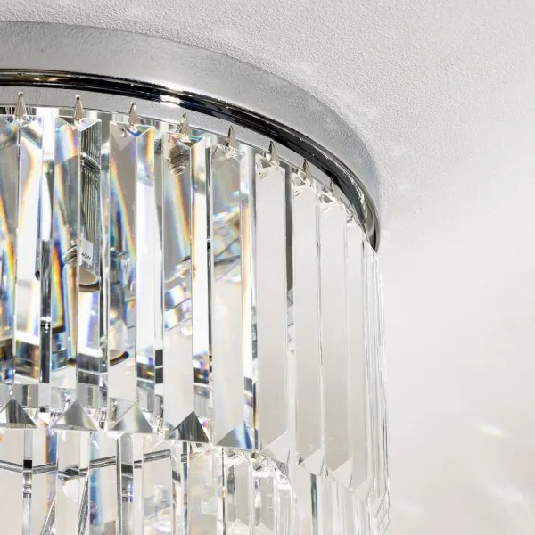 Brilagi - LED kristály mennyezeti lámpa MOZART 5xE14/40W/230V, fényes króm