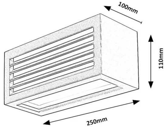 Rabalux 77100 - LED Kültéri fali lámpa LUBLIN LED/10W/230V IP54 fekete