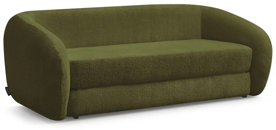 Zöld zsenília kinyitható kanapé 228 cm Neyo – Bobochic Paris