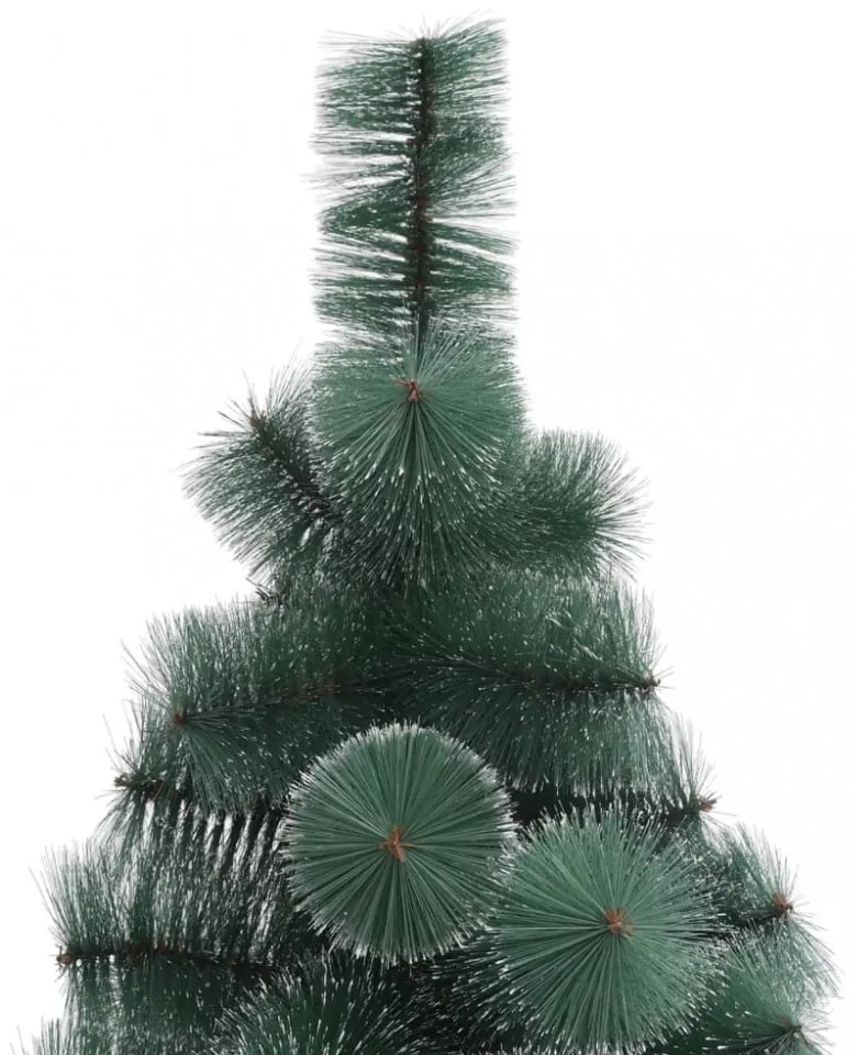 zöld PET műkarácsonyfa állvánnyal 210 cm