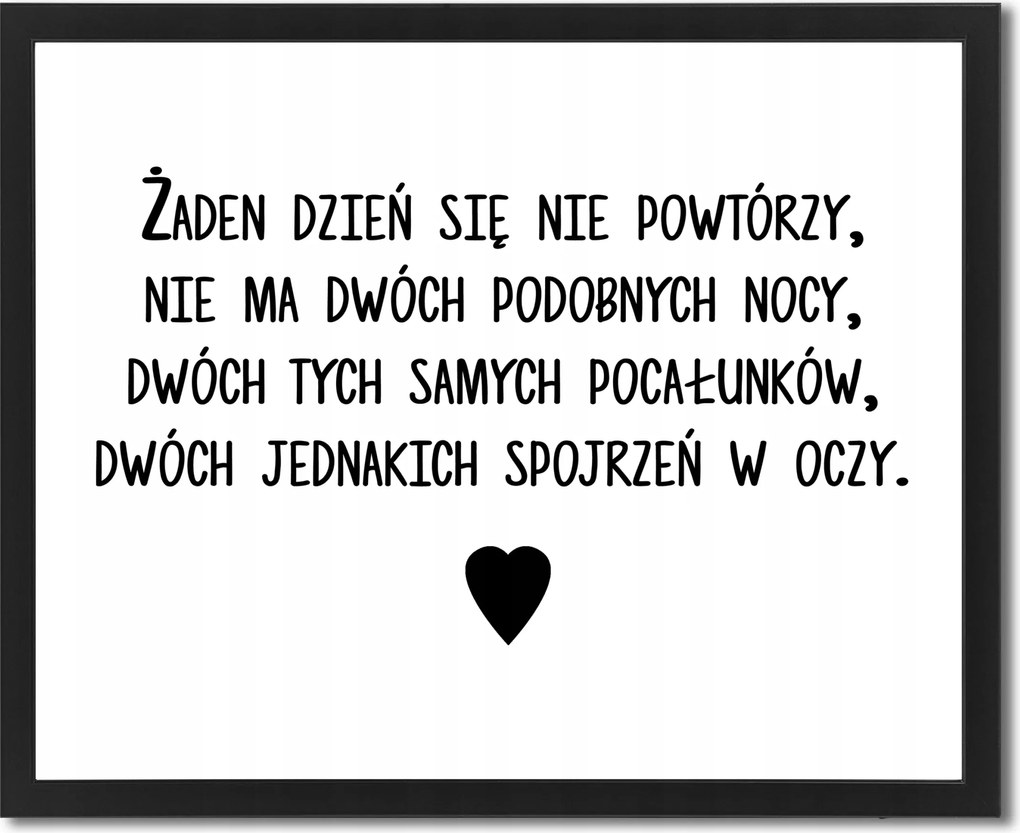 Poszter Felirattal Idézet W.Szymborska Nappali Kép Keretben Falra