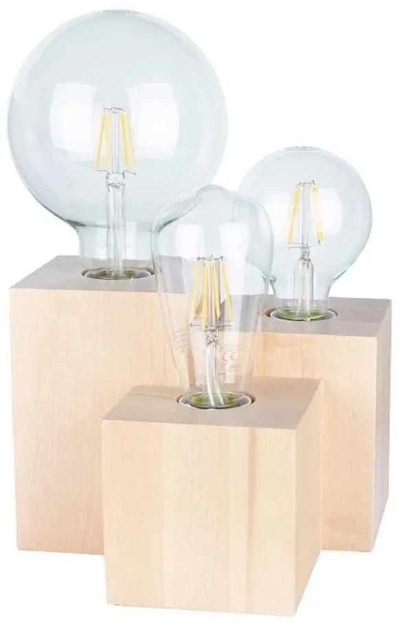 Spot-Light 2276360 - Vincent asztali lámpa 3xE27/15W/230V