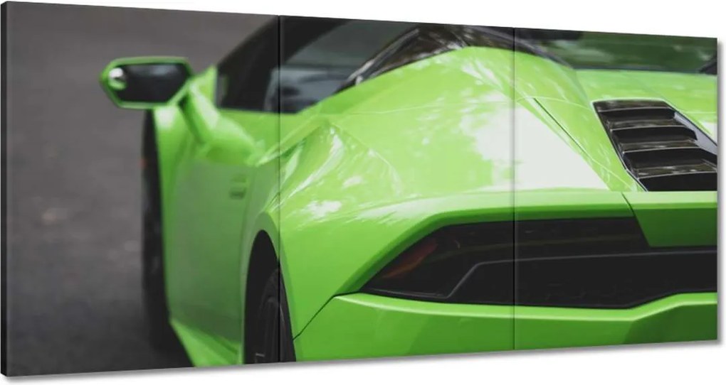 Vászonkép 180x90 Zöld autó