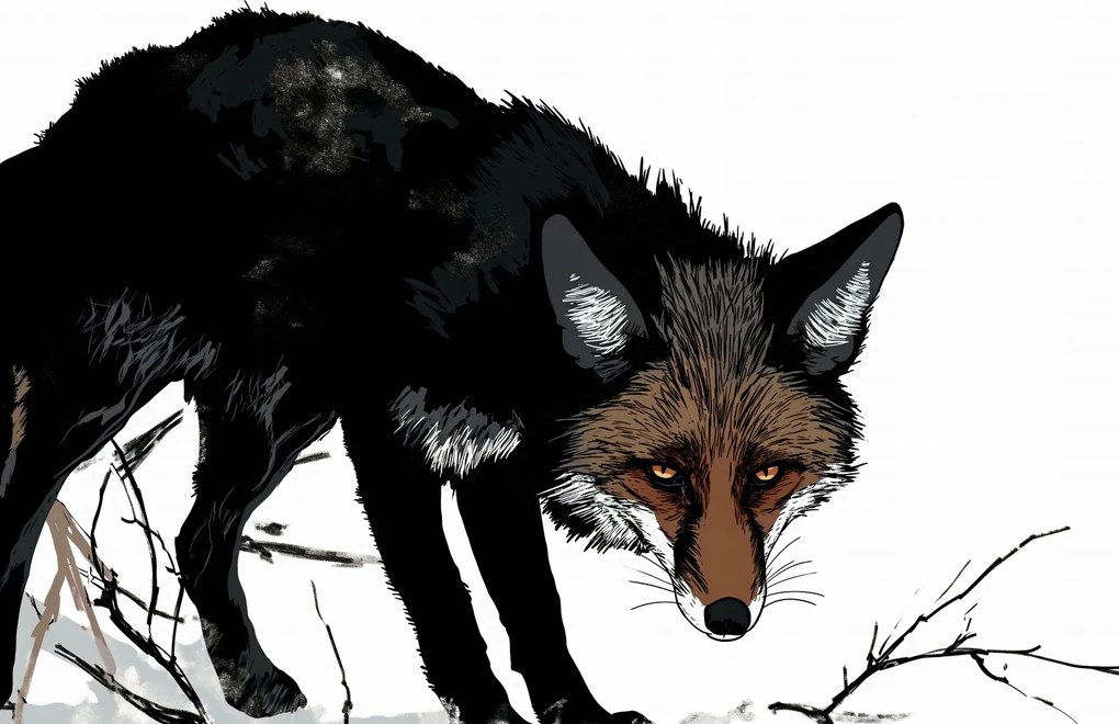 Poszter 86,4x56,8cm Bizalmatlan róka