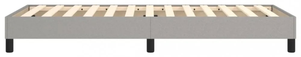 világosszürke szövet rugós ágykeret 80x200 cm